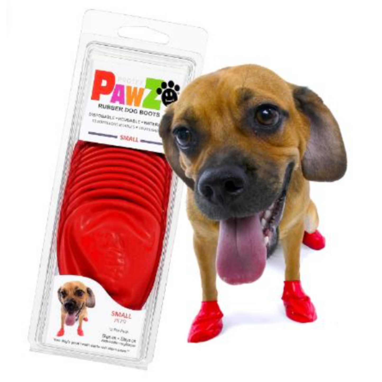 PawZ Rubber Dog Boots - S