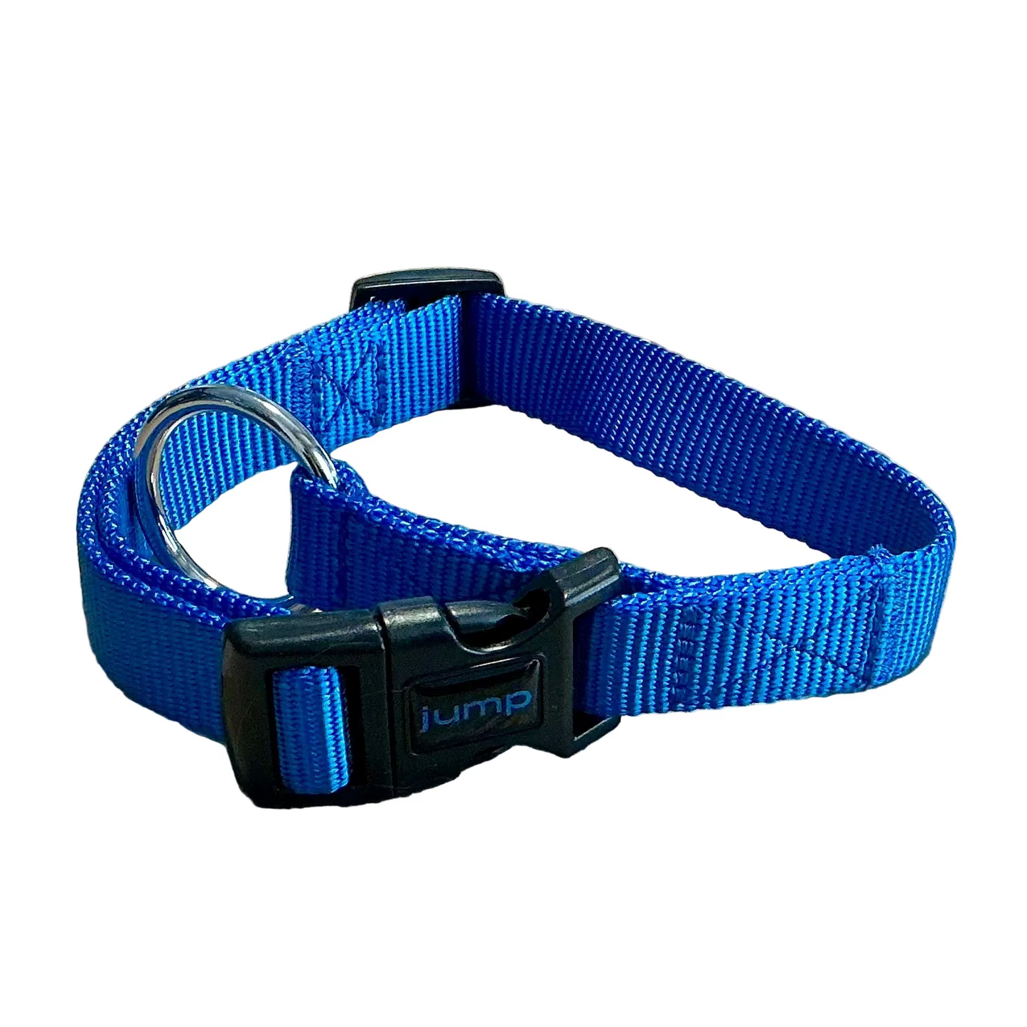 JUMP! Nylon Adjustable Blue Dog Collar