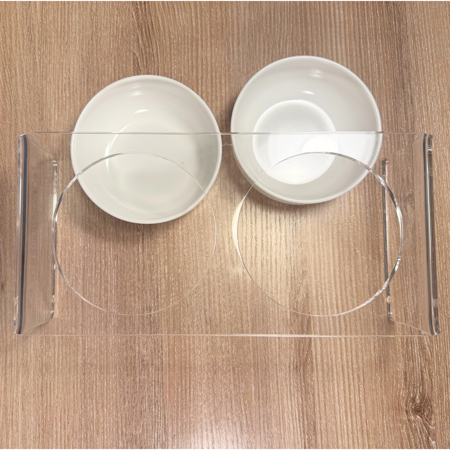 Plastic Bowl Clear Elevated Feeder