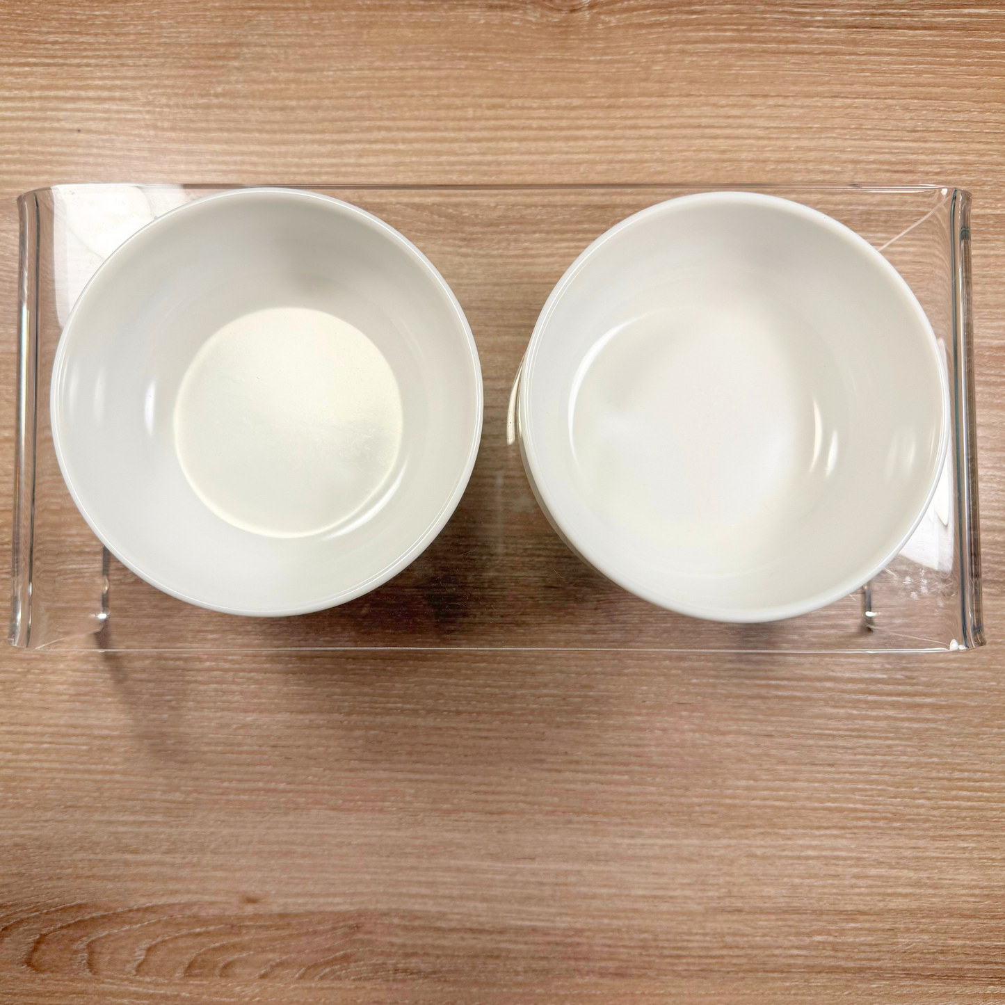 Plastic Bowl Clear Elevated Feeder