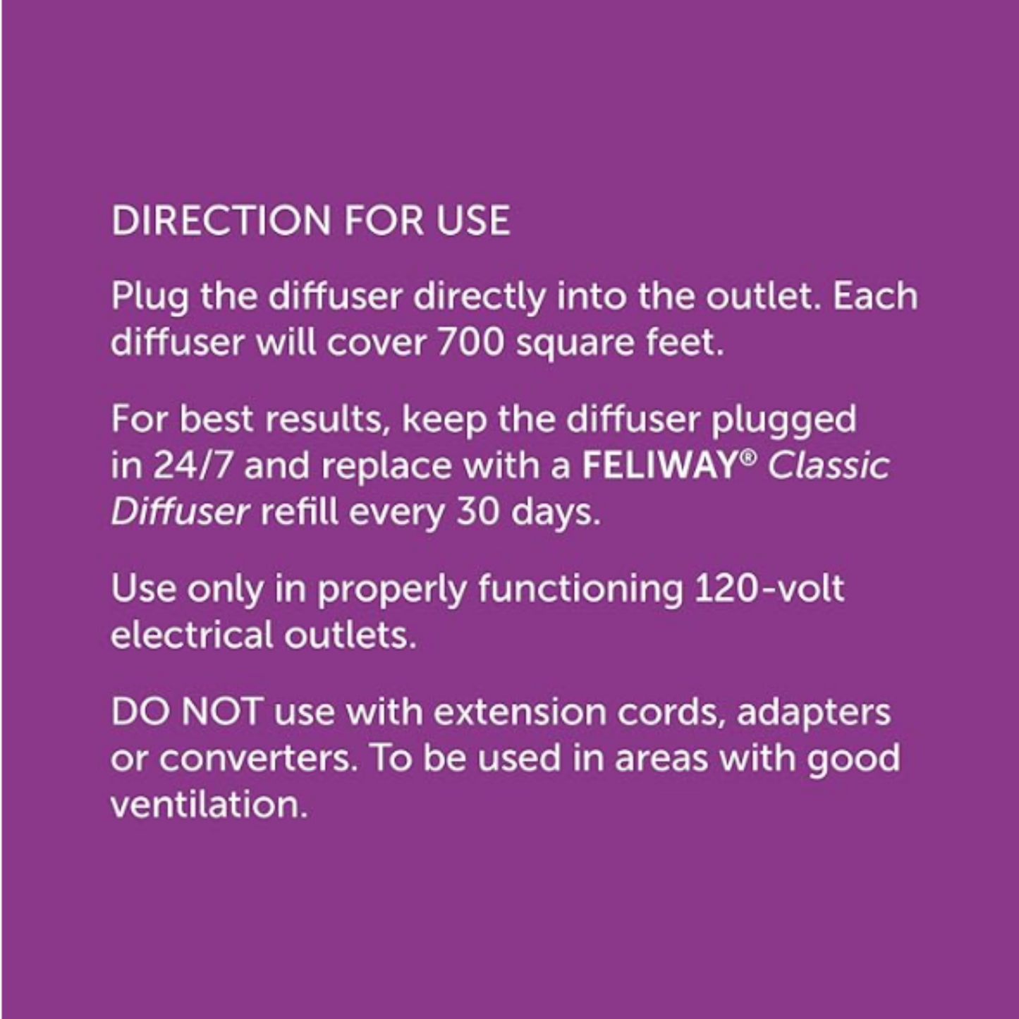 FELIWAY Classic Plug-In Calming Diffuser and 30 Day Refill for Cats