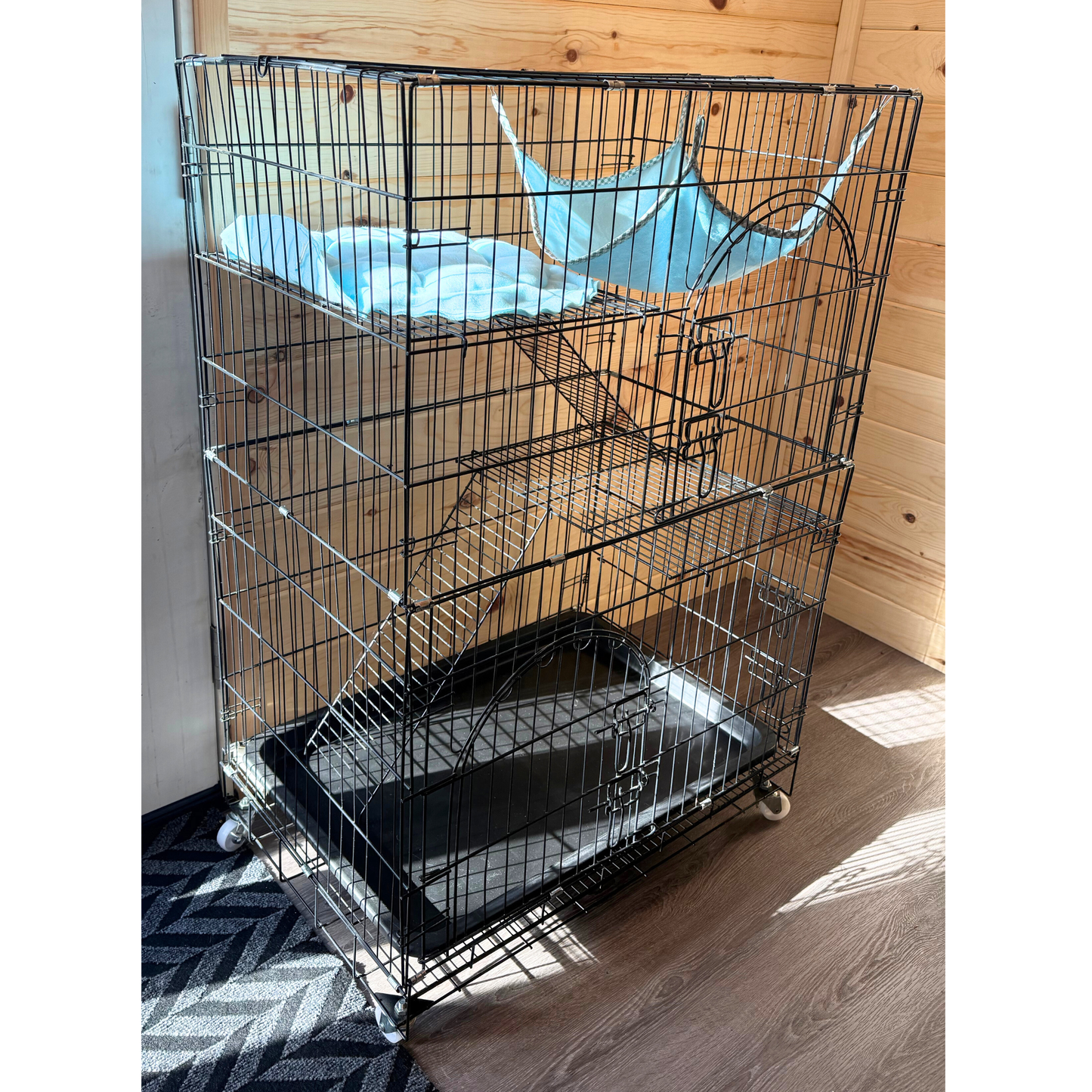 3 Tiers Cat Cage Playpen Crate