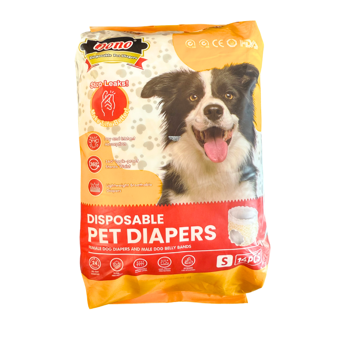 Dono - Disposable Female Pet Diapers - Small