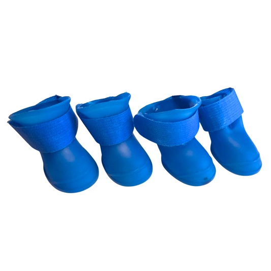 Dog Rain Boots With Hook & Loop Strap - S