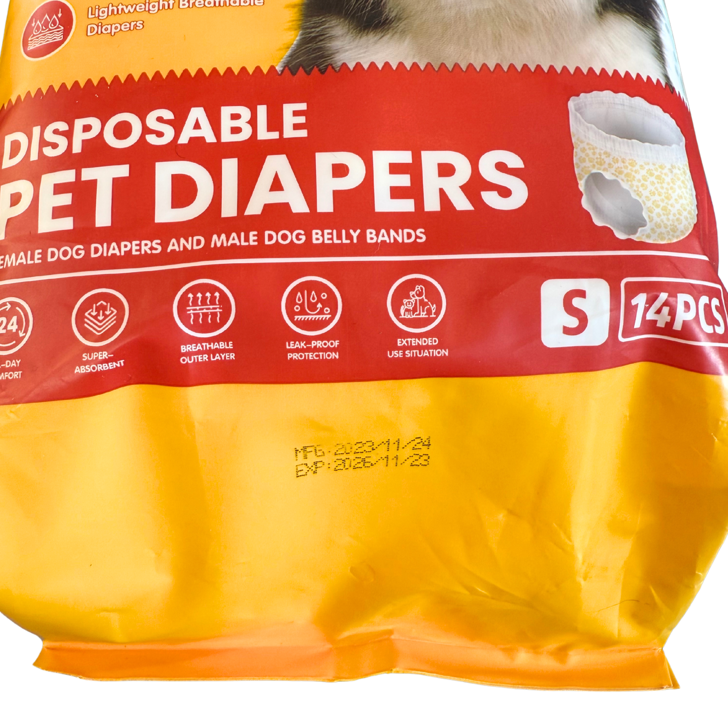 Dono - Disposable Female Pet Diapers - Small