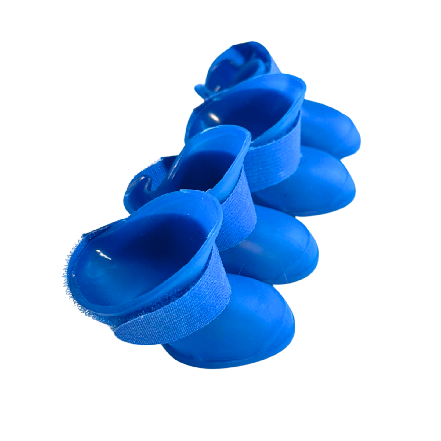 Dog Rain Boots With Hook & Loop Strap - S