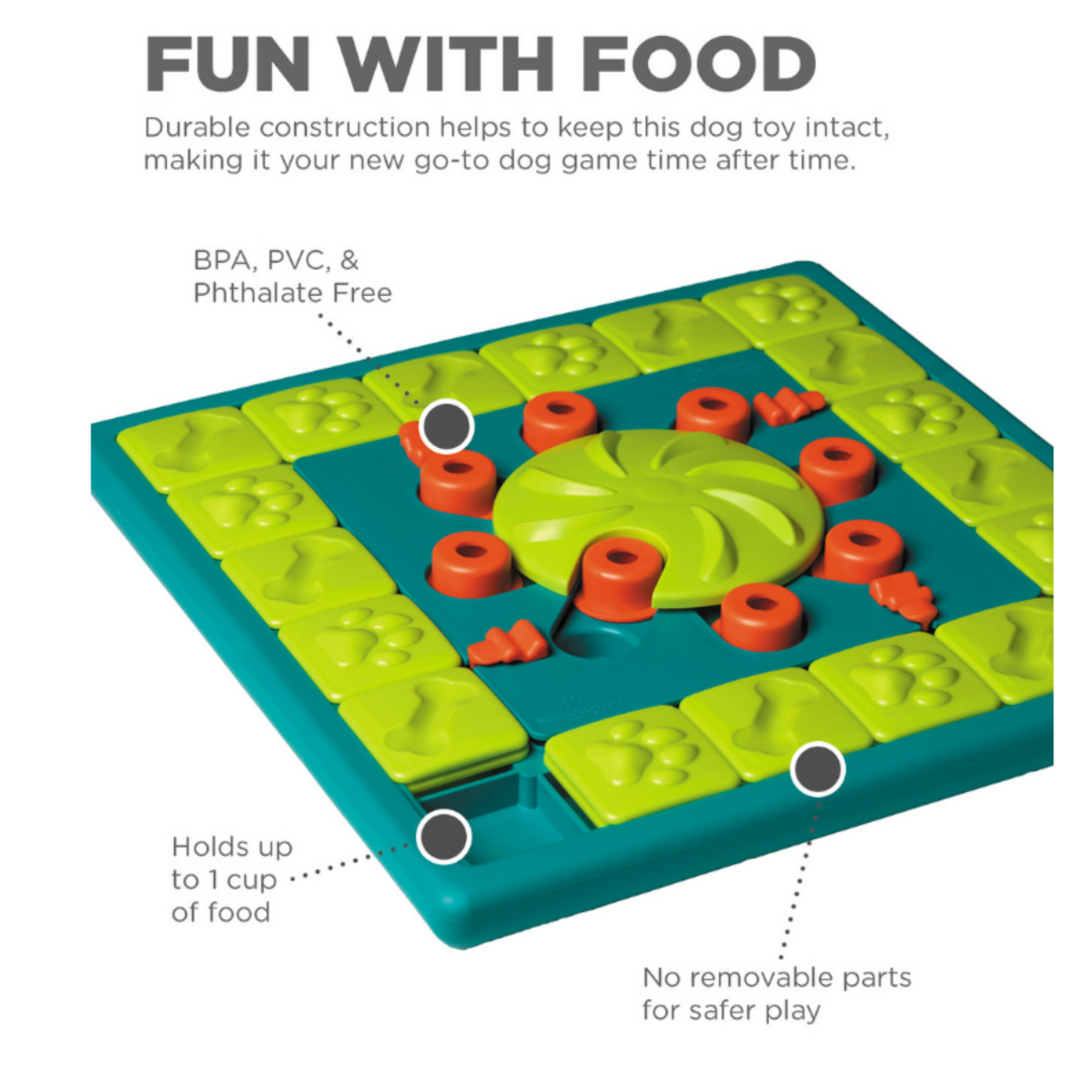 MultiPuzzle Interactive Dog Treat Puzzle Toy