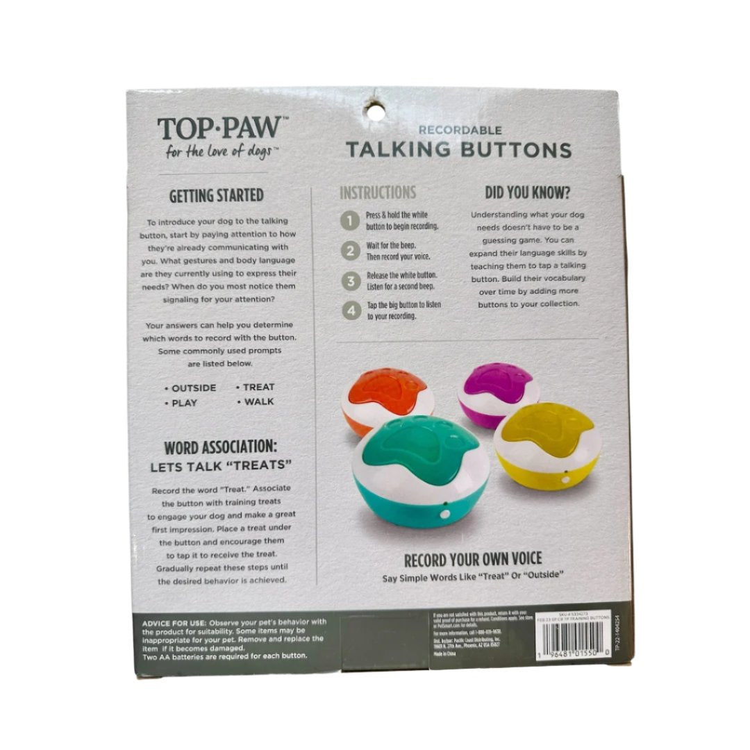 Top Paw Talking Buttons