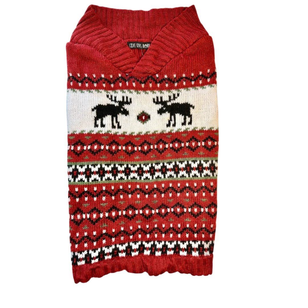 Live Love Bark-Dog Holiday Sweater