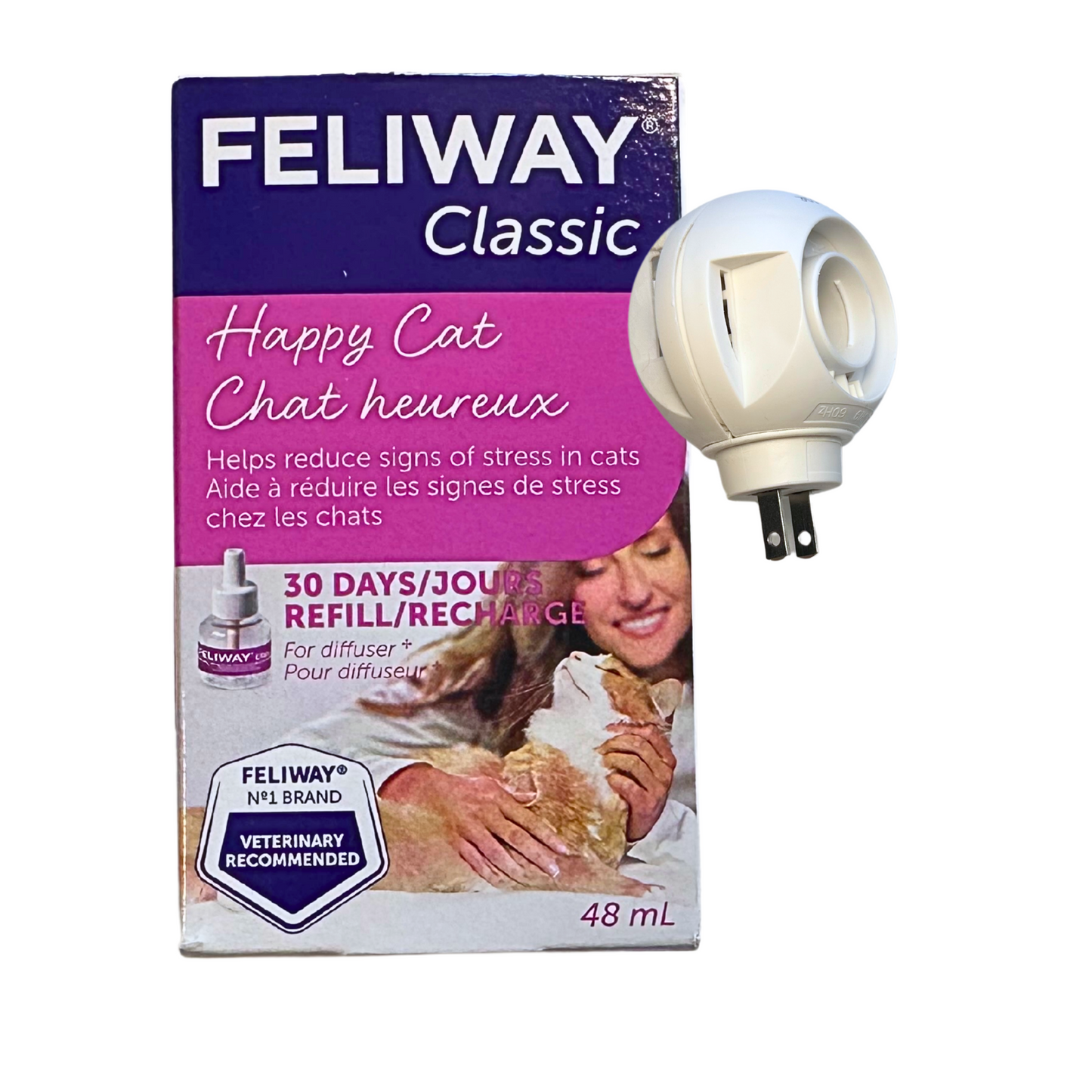 FELIWAY Classic Plug-In Calming Diffuser and 30 Day Refill for Cats
