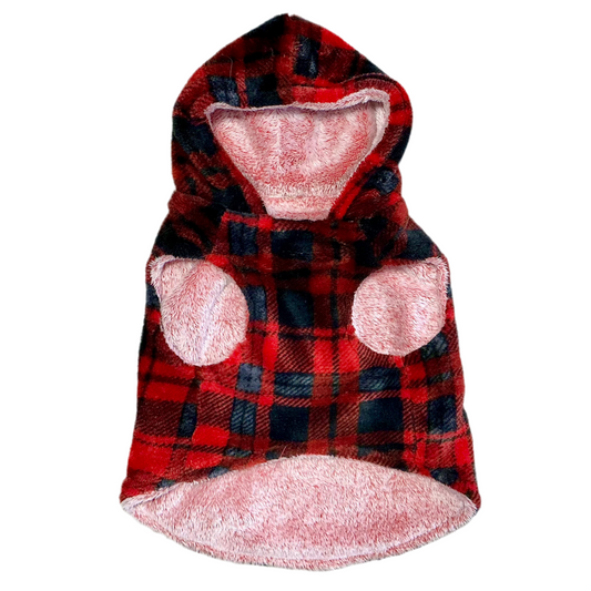 Cozy Fleece Dog Hoodie - S