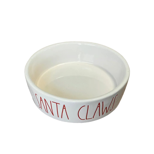 Rae Dunn “Santa Claws” Ceramic Pet Bowl