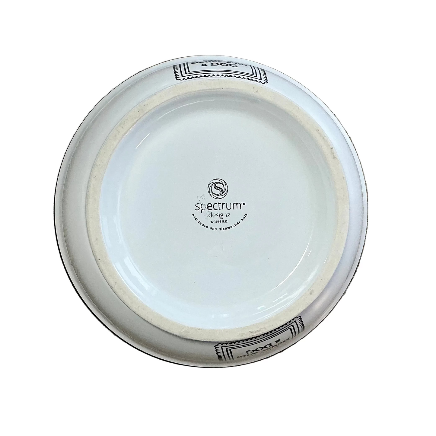 Spectrum Designz ceramic dog bowl.