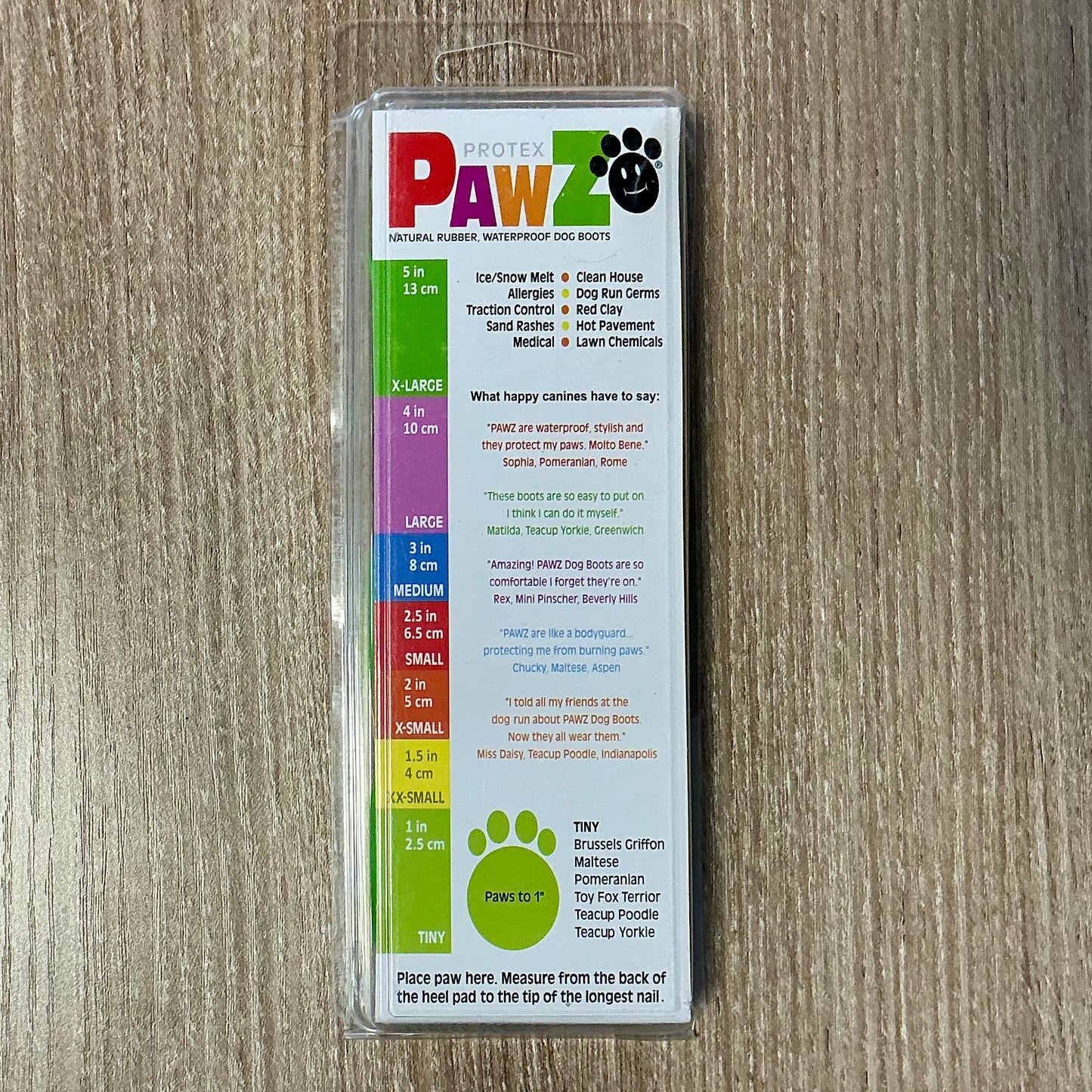 PawZ Rubber Dog Boots - Tiny