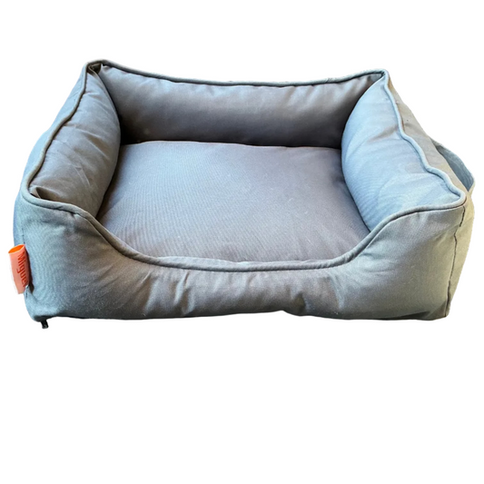 Miguel Grey Bolster Dog Bed