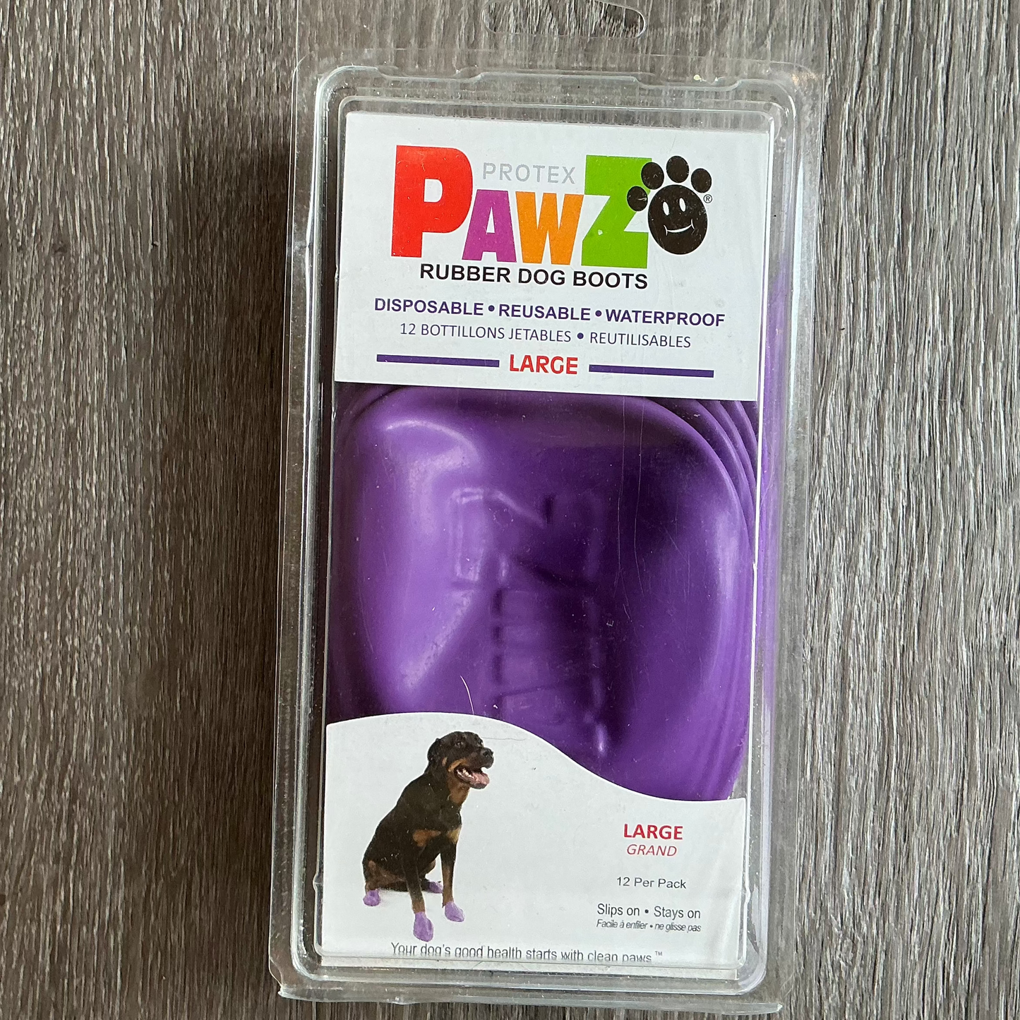 PawZ Rubber Dog Boots - Large