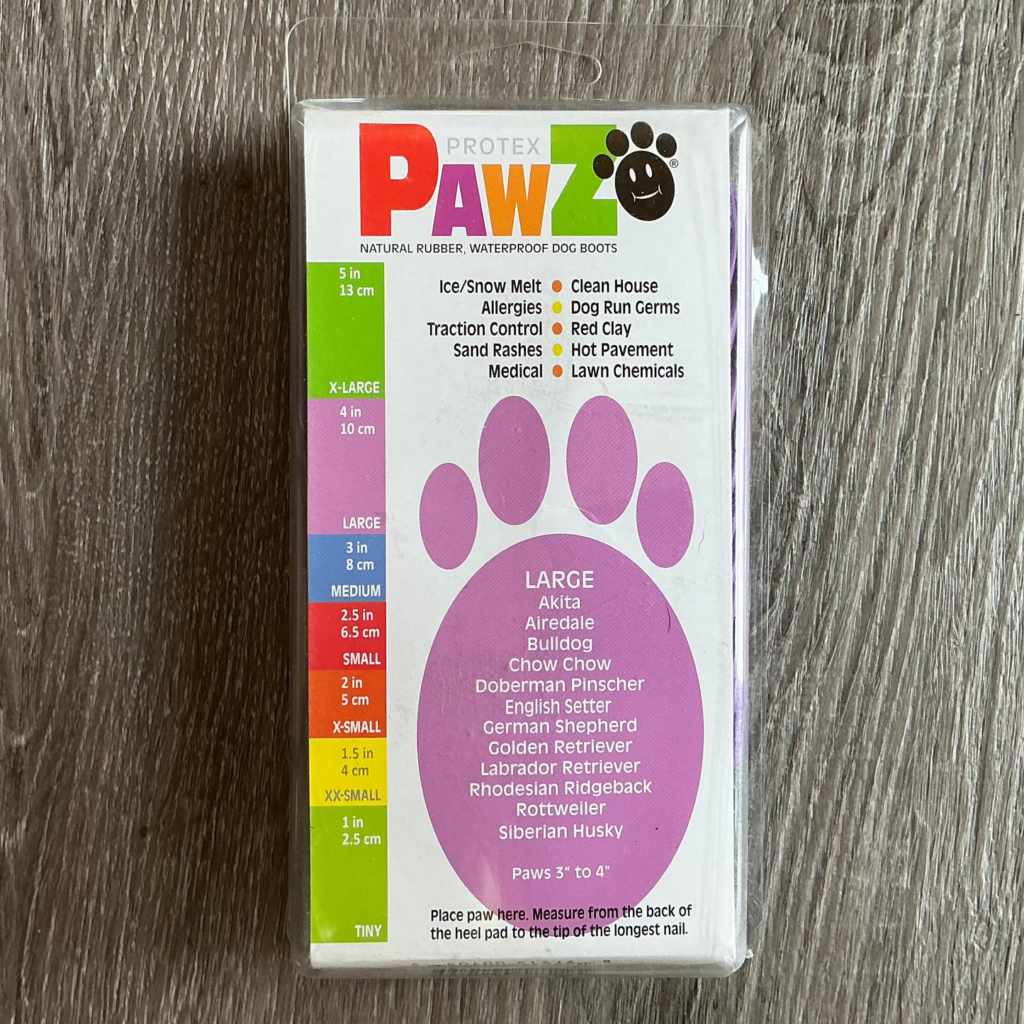 PawZ Rubber Dog Boots - Large