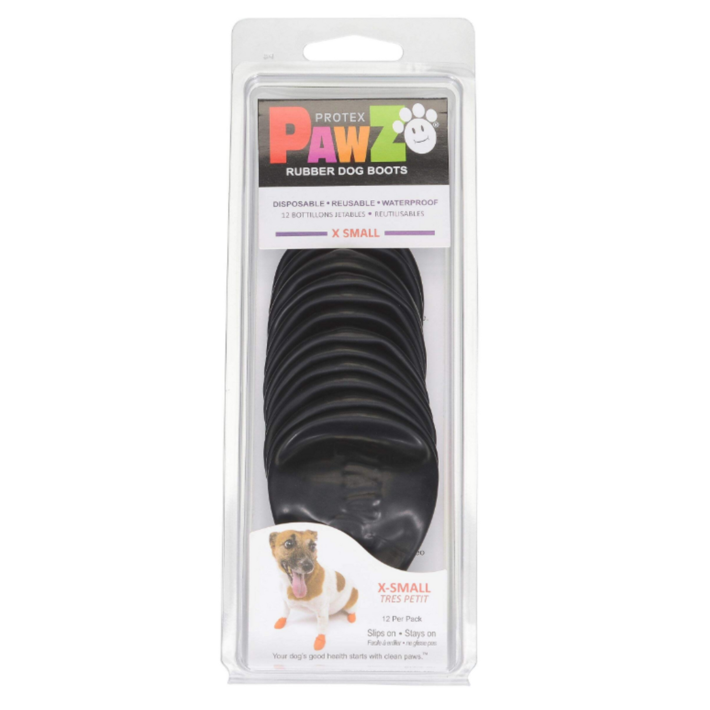 PawZ Rubber Dog Boots - XS